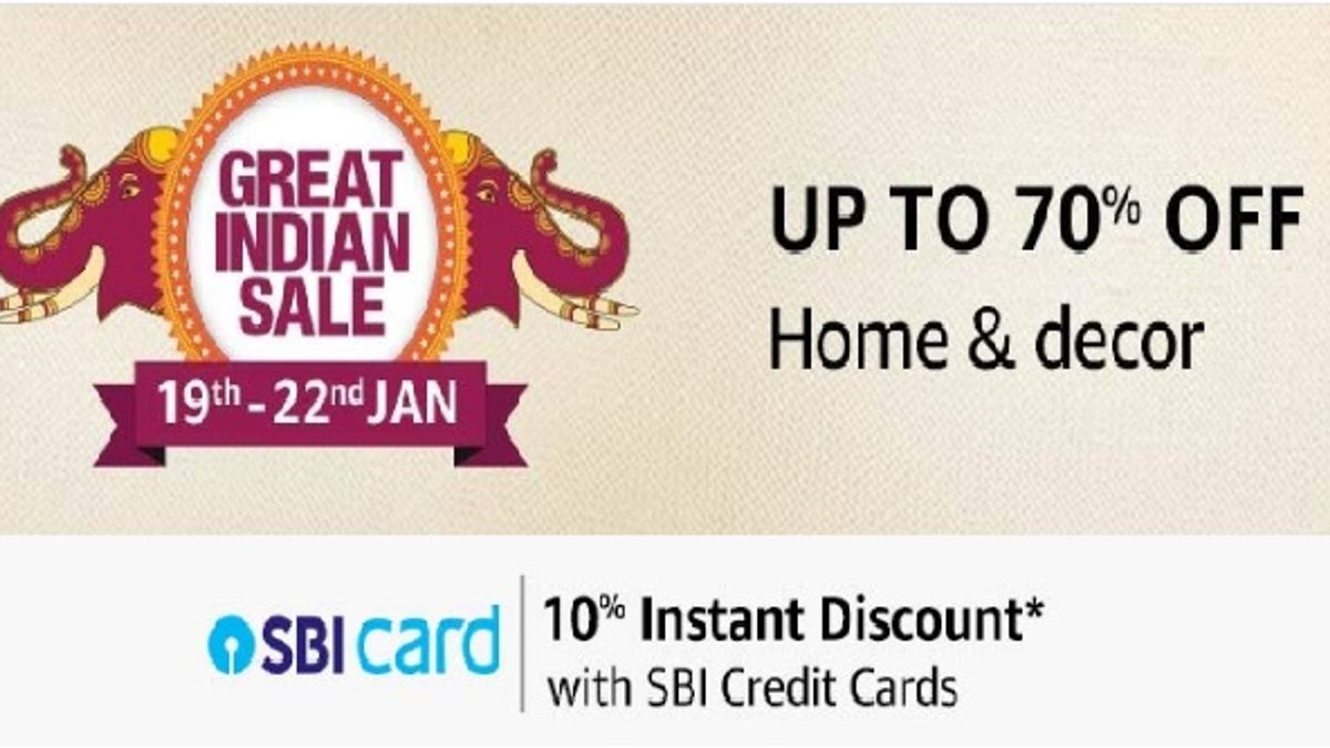 Amazon Great Indian Sale 2020: सेल के आखिरी दिन पाएं Home & Decor प्रोडक्ट्स पर 70% तक की भारी छूट 